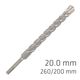 Force X 20.0 X 250/200 Sds-plus Rebar Drill Bit X4 Cutting Edges