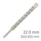 Force X 22.0 X 250/200 Sds-plus Rebar Drill Bit X4 Cutting Edges
