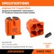 Jorgensen 3-in-1 Support Block 4pc For Parallel Clamps 3/4' Bench Top