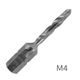 ALPEN Combination Tap Plw M4 1/4' Shank