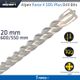 Force X 20.0 X 600/550 Sds-plus Rebar Drill Bit X4 Cutting Edges