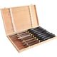 Chisel Set Wood Turning Hss 8 Piece Wooden Case