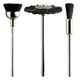 Assorted Black Bristle Brushes. 3pcs
