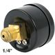 Press. Gauge 40mm 1/4' Rear Fit 0-16bar 0-1600kpa