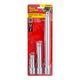 Extention Bar 3pc Set 1/2� 75/125/250mm Socket