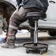 Mechanic Chair Adj. Round Seat & Tool Tray