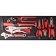 Tool Box 154 Pce 3 Drawer & Top Tray 535x255 X 315mm Track Box