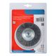 Wire Wheel Brush Crimped Bevel Plain 115mmxm14 Blister